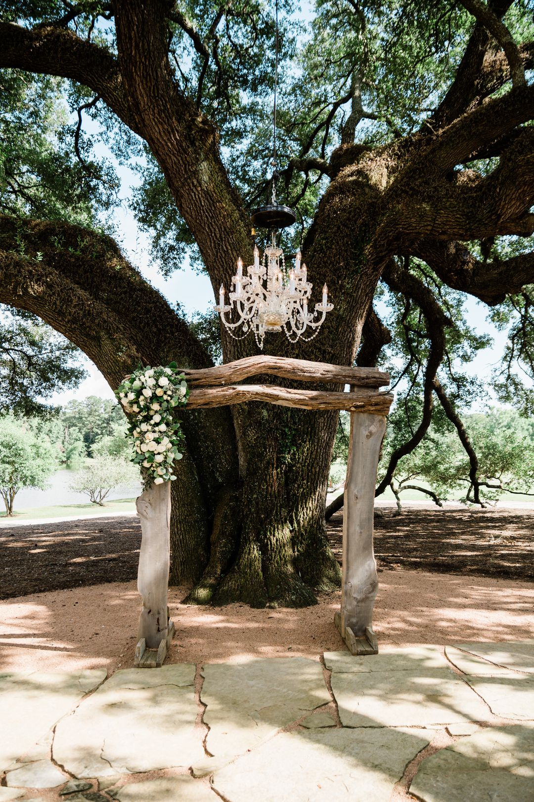 wood wedding arbor