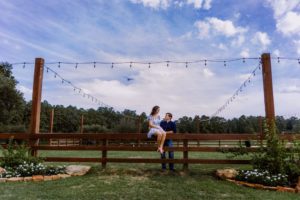 Engagement Photo Shoot at a luxury ranch wedding venue near Houston