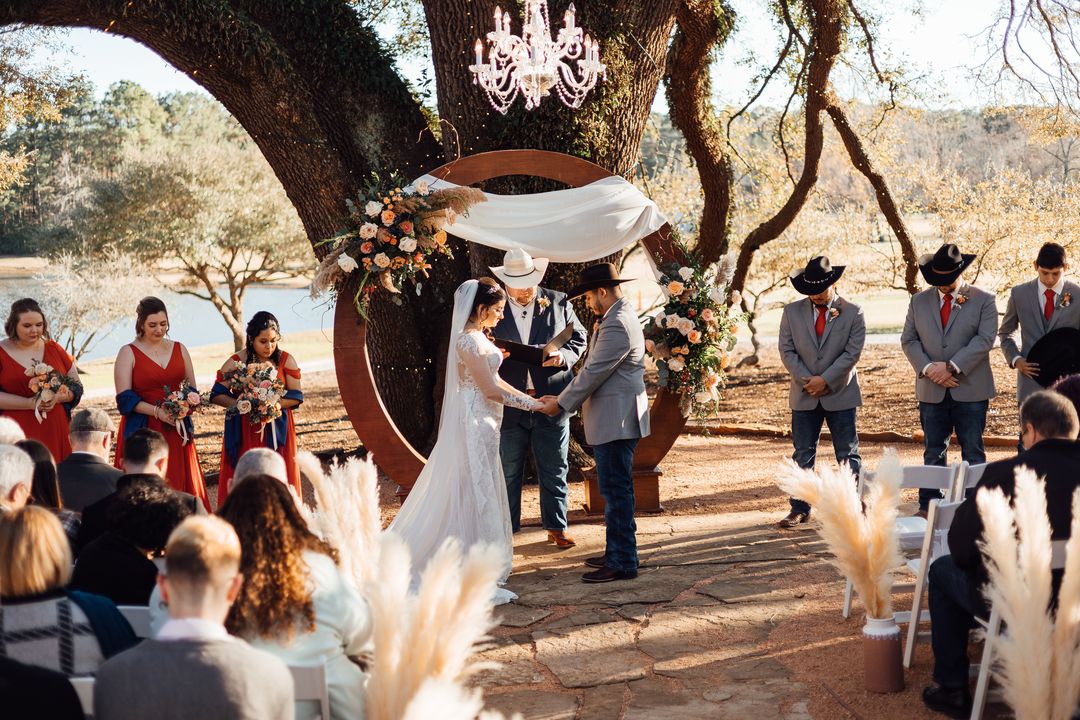 outdoor wedding ceremony