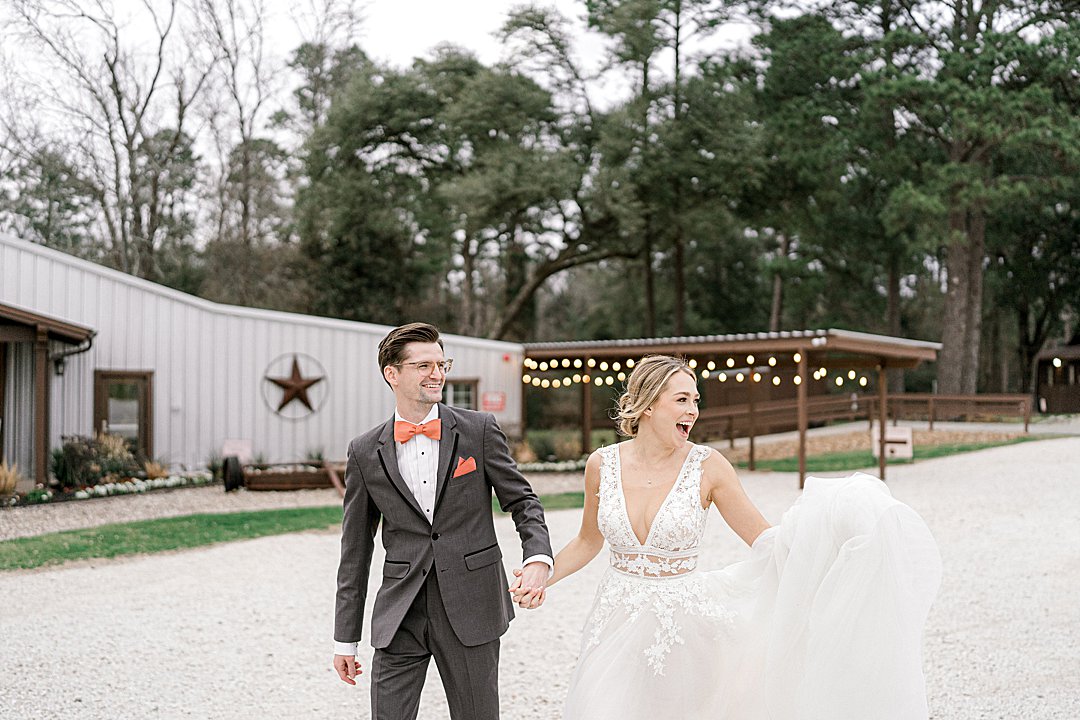 pinelake ranch spring wedding couple orange accets OPT