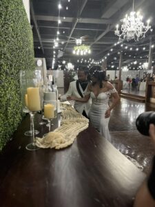 Western wedding venue near Houston with outdoor ceremony and indoor reception