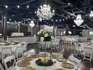 Planning The Perfect Houston Wedding Weekend 9 Wedding venue reception set up for 250 wedding guests near Houston